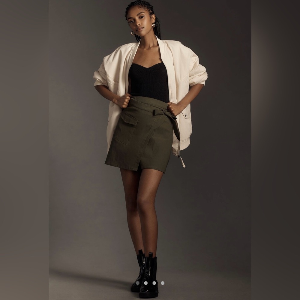 Anthropologie Wrap Mini Skirt - Size L